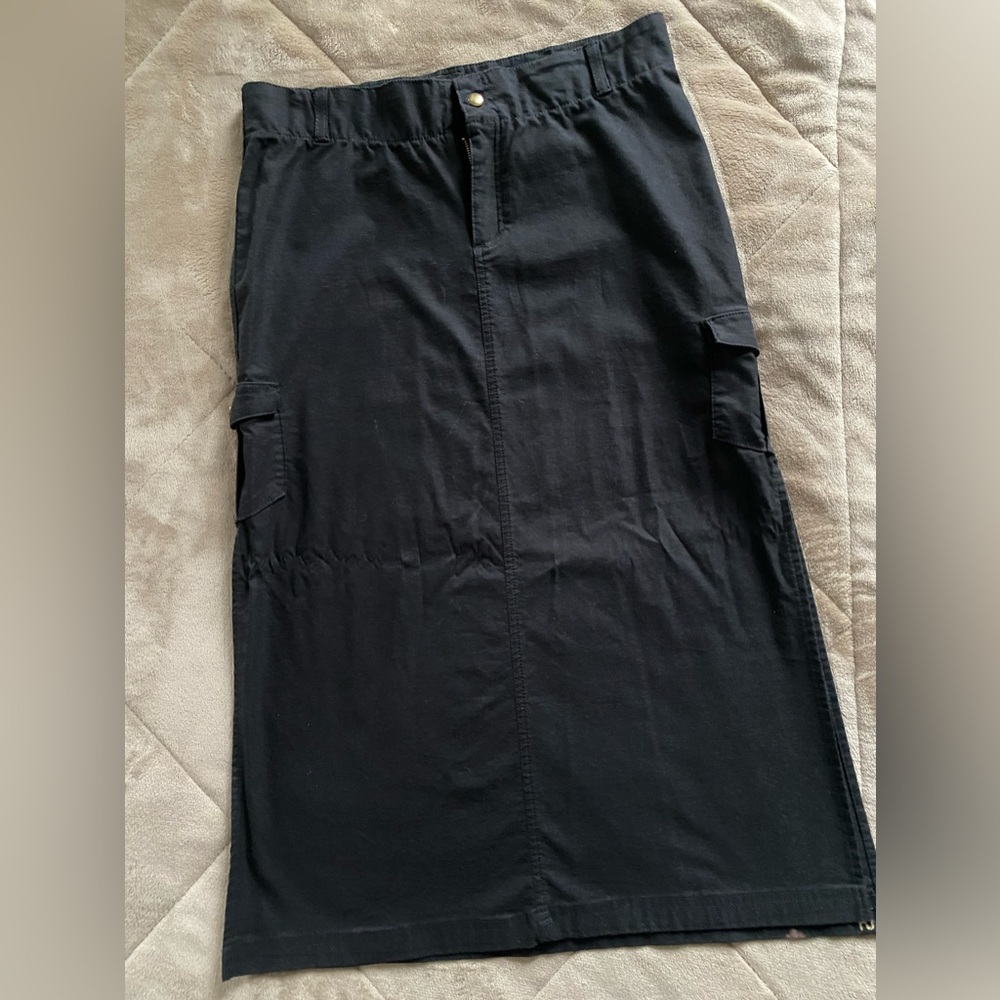 Black Size 9 - Stretch Hurley Maxi Skirt